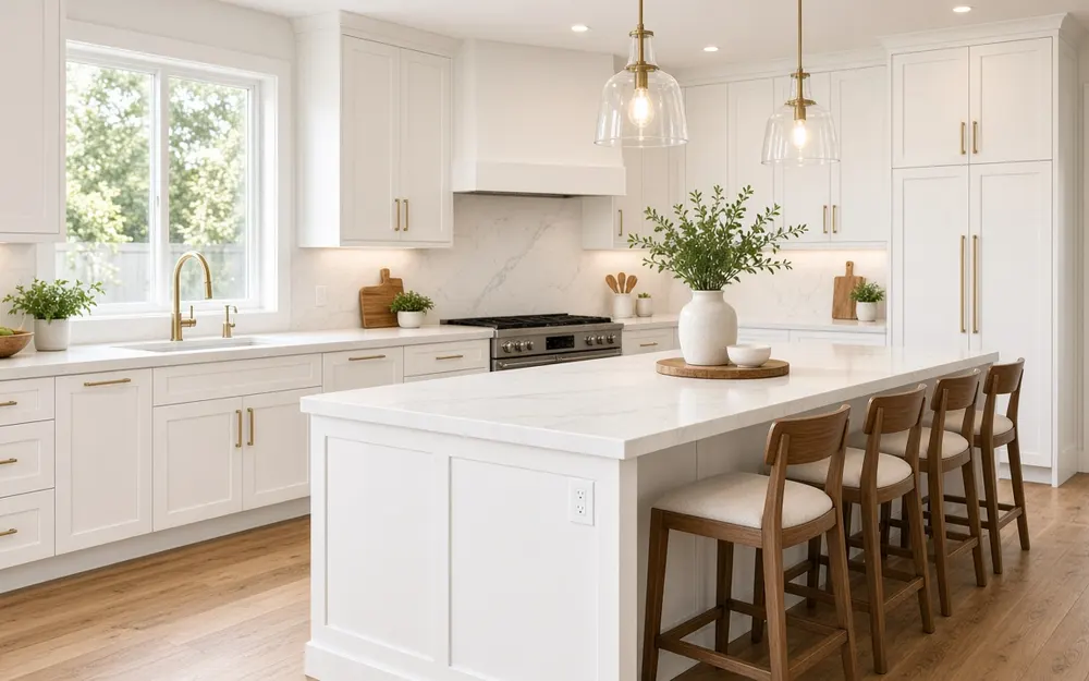 AI-generated image: remodeled kitchen
